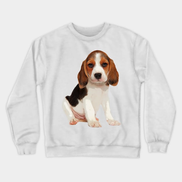 Adorable Pouty Beagle Puppy Crewneck Sweatshirt by doglovershirts